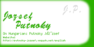 jozsef putnoky business card